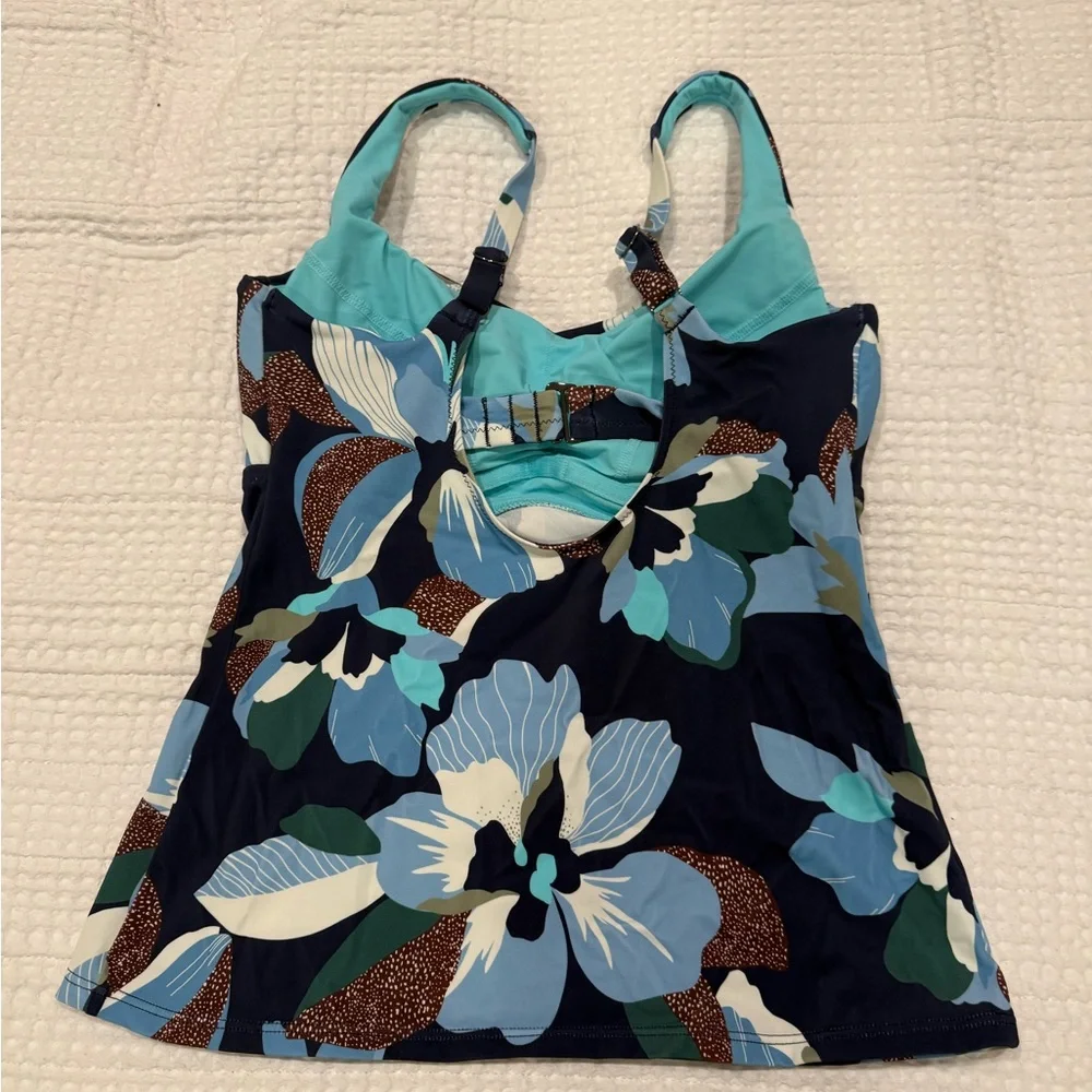 Athleta Blue Floral Bikini Set - Picture 3 of 5